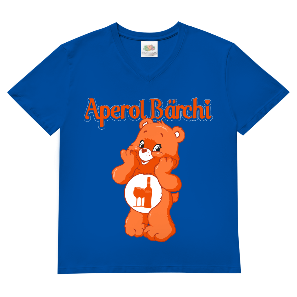 Aperol Bärchi - Glücksbärchi - Herren V-Neck Shirt Royal Blue