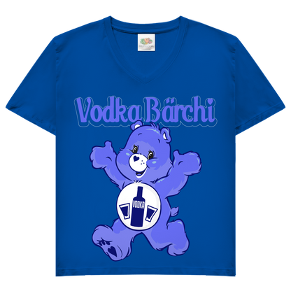Vodka Bärchi - Glücksbärchi - V-Neck Damenshirt Royal Blue