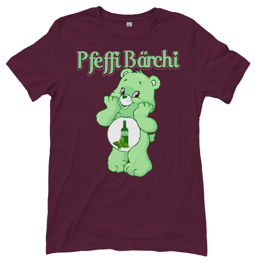Pfeffi Bärchi - Glücksbärchi - Damenshirt Burgundy