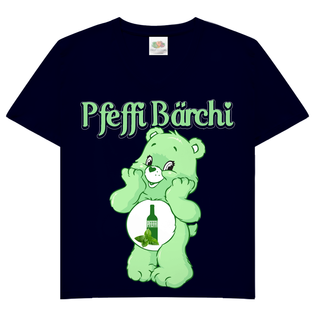 Pfeffi Bärchi - Glücksbärchi - V-Neck Damenshirt Deep Navy