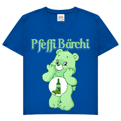 Pfeffi Bärchi - Glücksbärchi - V-Neck Damenshirt Royal Blue