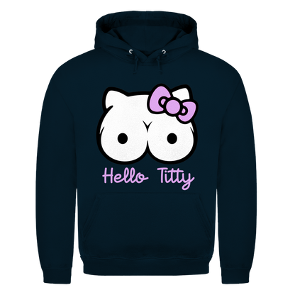 Hello Kitty Titty - Herren Hoodie New French Navy