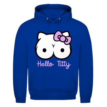 Hello Kitty Titty - Herren Hoodie Royal Blue