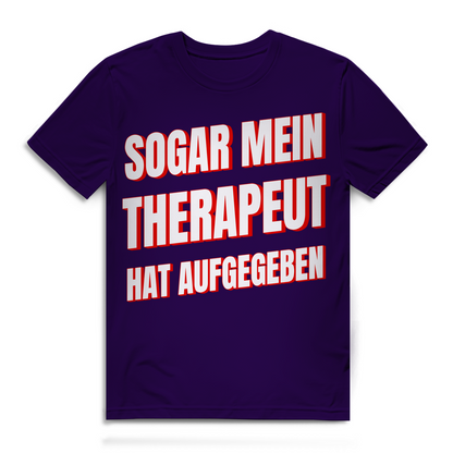 Sogar mein Therapeut hat aufgegeben - Herren Premium Bio T-Shirt Urban Purple