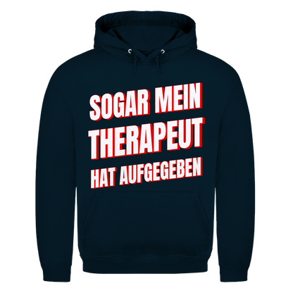 Sogar mein Therapeut hat aufgegeben - Herren Hoodie New French Navy