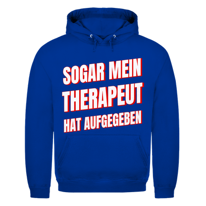 Sogar mein Therapeut hat aufgegeben - Herren Hoodie Royal Blue