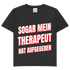 Sogar mein Therapeut hat aufgegeben - Damen V-Neck T-Shirt Black