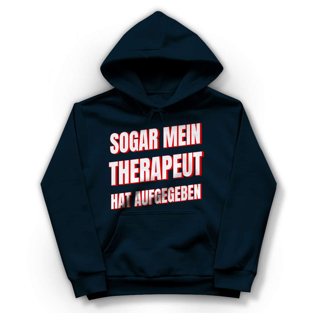 Sogar mein Therapeut hat aufgegeben - Damen Hoodie New French Navy