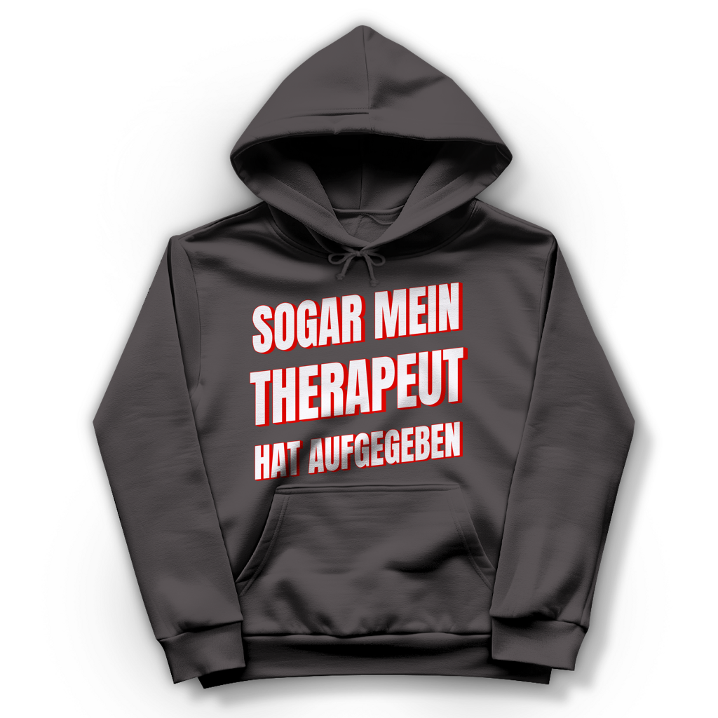 Sogar mein Therapeut hat aufgegeben - Damen Hoodie Charcoal (Heather)
