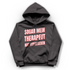 Sogar mein Therapeut hat aufgegeben - Damen Hoodie Charcoal (Heather)