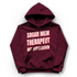 Sogar mein Therapeut hat aufgegeben - Damen Hoodie Burgundy