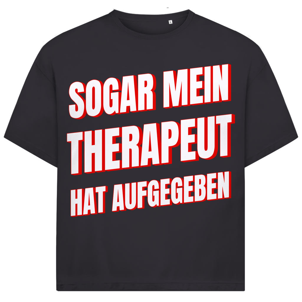 Sogar mein Therapeut hat aufgegeben - Jack and Jones Oversize T-Shirt Asphalt
