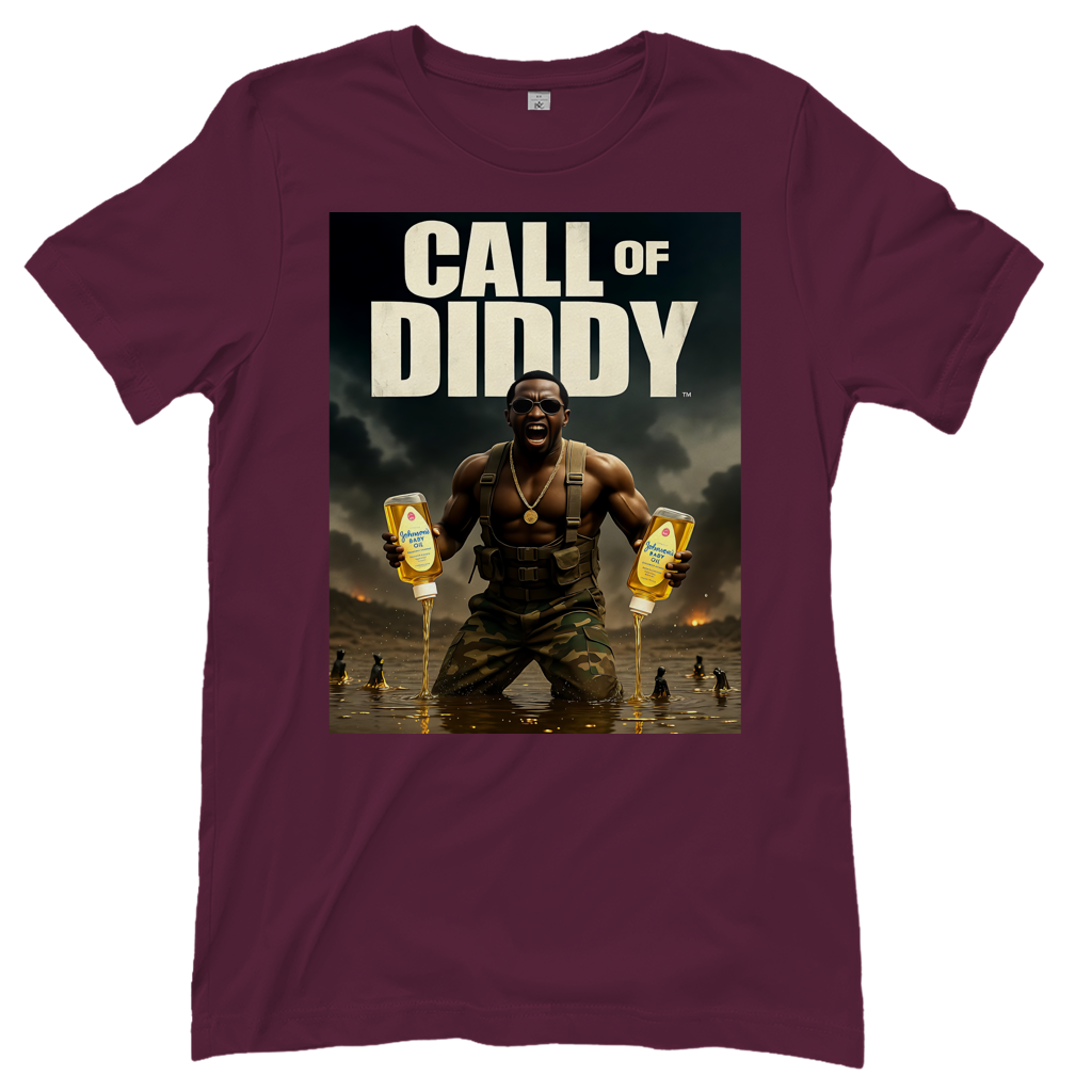 Call of Diddy - Damen T-Shirt Burgundy