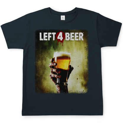 Left 4 Beer Left 4 Dead - Herren T-Shirt Dark Grey Solid