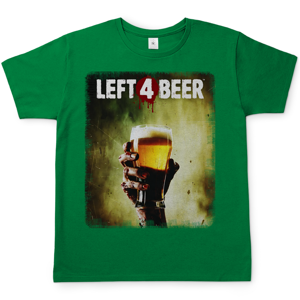 Left 4 Beer Left 4 Dead - Herren T-Shirt Kelly Green