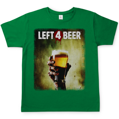 Left 4 Beer Left 4 Dead - Herren T-Shirt Kelly Green