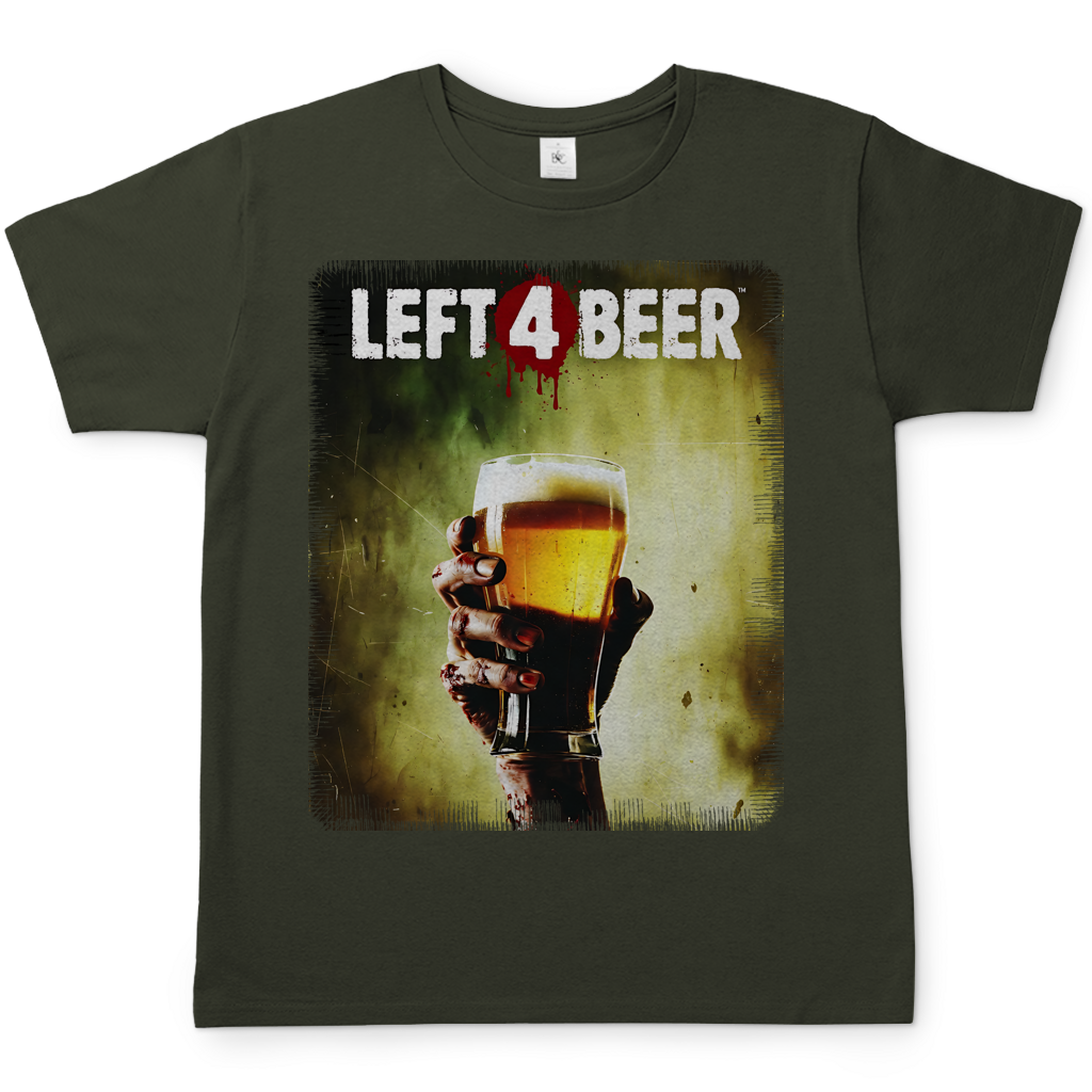 Left 4 Beer Left 4 Dead - Herren T-Shirt Urban Khaki
