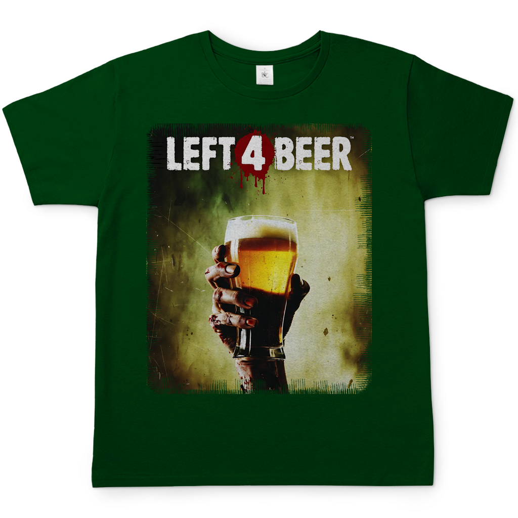 Left 4 Beer Left 4 Dead - Herren T-Shirt Bottle Green