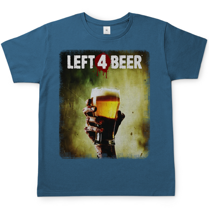 Left 4 Beer Left 4 Dead - Herren T-Shirt Stone Blue