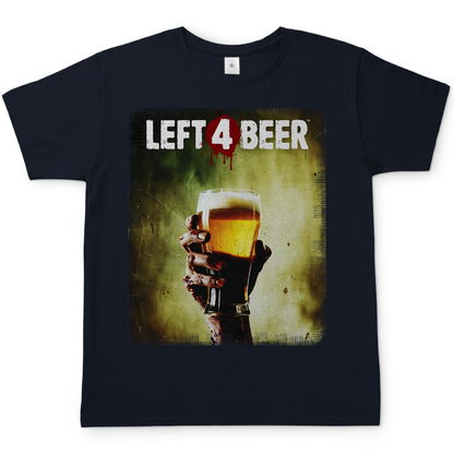 Left 4 Beer Left 4 Dead - Herren T-Shirt Navy