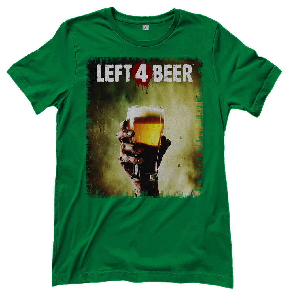 Left 4 Beer Left 4 Dead - Damen T-Shirt Kelly Green