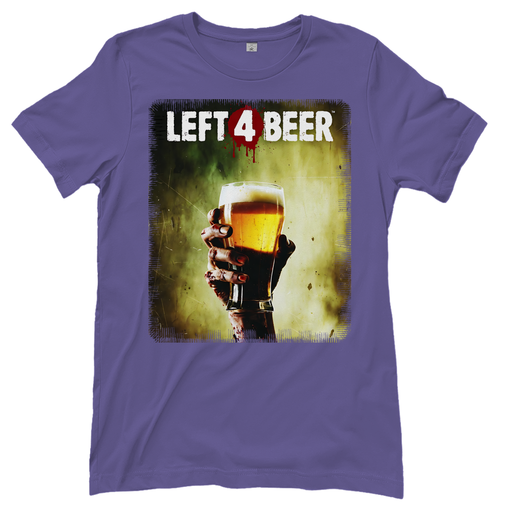 Left 4 Beer Left 4 Dead - Damen T-Shirt Millennial Lilac