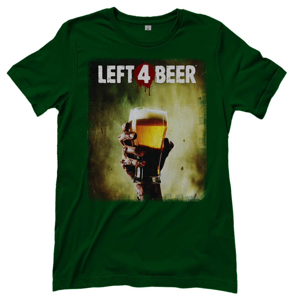 Left 4 Beer Left 4 Dead - Damen T-Shirt Bottle Green