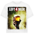 Left 4 Beer Left 4 Dead - Jack and Jones Oversize T-Shirt White