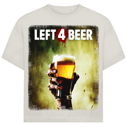Left 4 Beer Left 4 Dead - Jack and Jones Oversize T-Shirt Egret