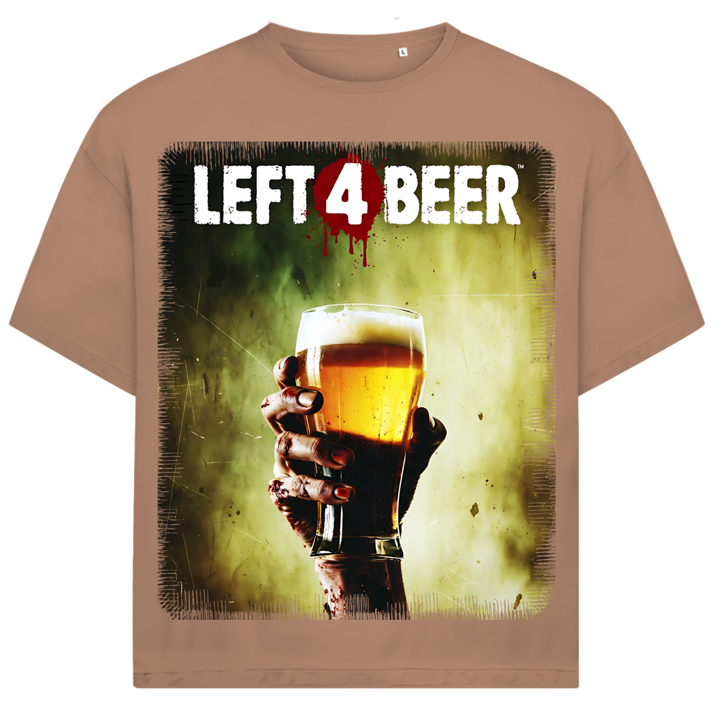 Left 4 Beer Left 4 Dead - Jack and Jones Oversize T-Shirt