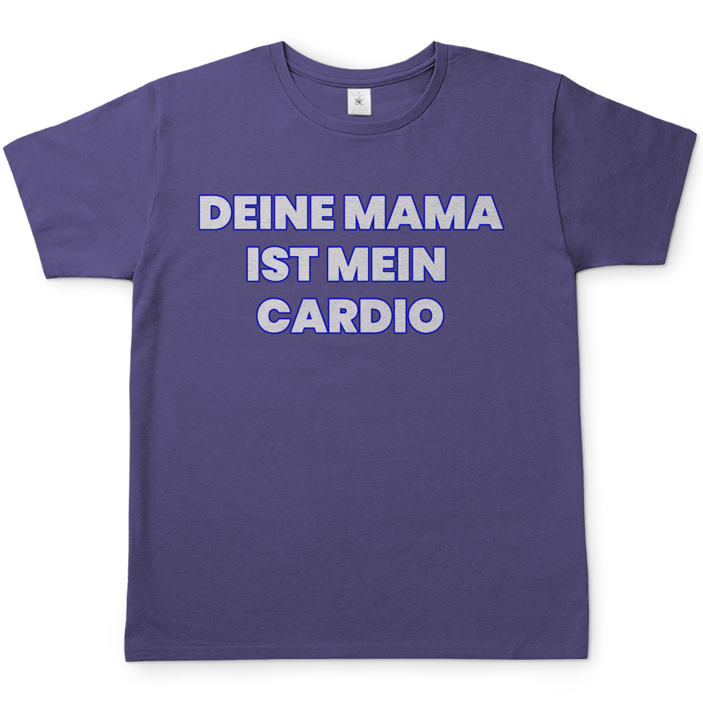 Deine Mama ist mein Cardio - Herren T-Shirt Millennial Lilac
