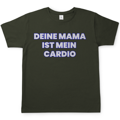Deine Mama ist mein Cardio - Herren T-Shirt Urban Khaki