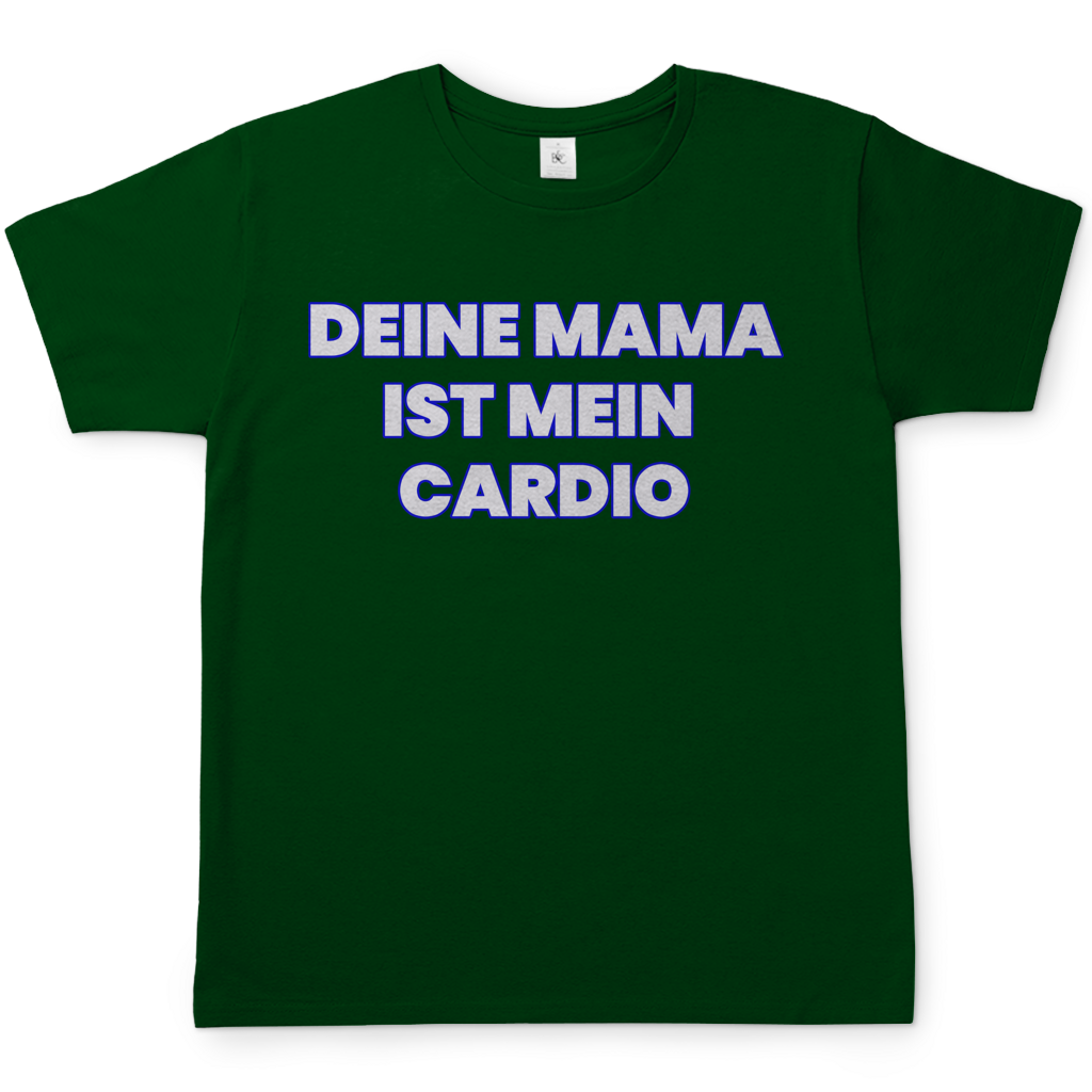 Deine Mama ist mein Cardio - Herren T-Shirt Bottle Green