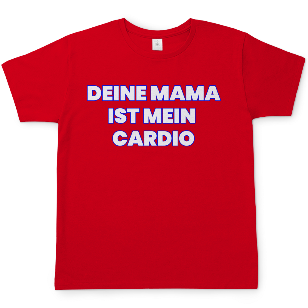 Deine Mama ist mein Cardio - Herren T-Shirt Red