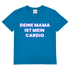 Deine Mama ist mein Cardio – Herren V-Neck T-Shirt Azure Blue