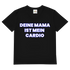 Deine Mama ist mein Cardio – Herren V-Neck T-Shirt Black