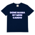 Deine Mama ist mein Cardio – Herren V-Neck T-Shirt Navy