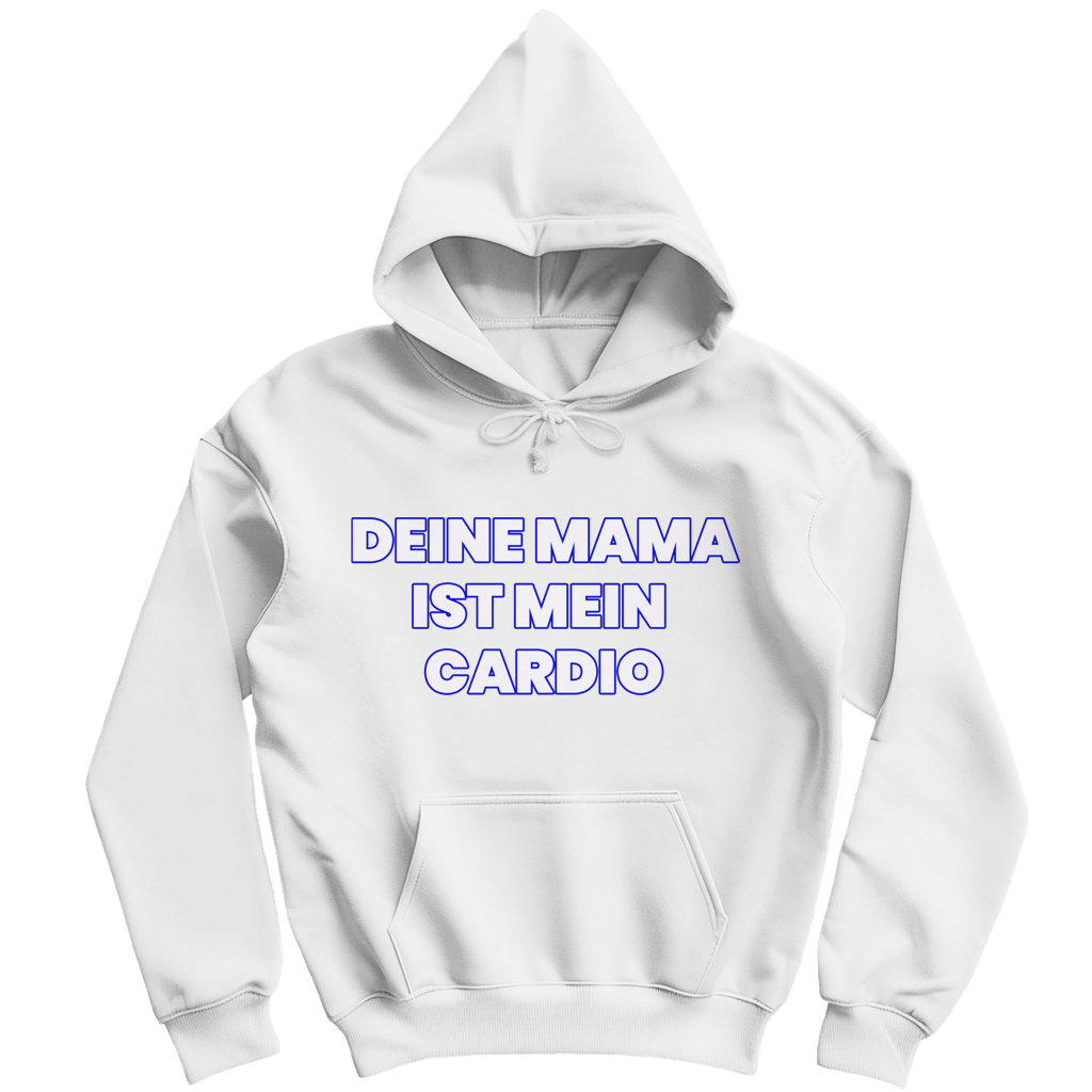 Deine Mama ist mein Cardio - Herren Hoodie Arctic White