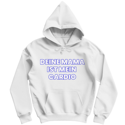 Deine Mama ist mein Cardio - Herren Hoodie Arctic White