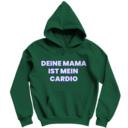 Deine Mama ist mein Cardio - Herren Hoodie Bottle Green