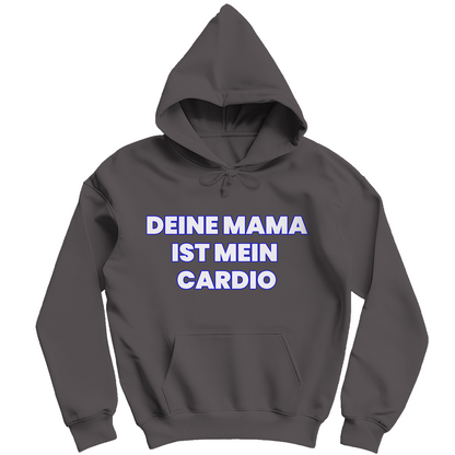 Deine Mama ist mein Cardio - Herren Hoodie Charcoal (Heather)