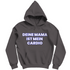 Deine Mama ist mein Cardio - Herren Hoodie Charcoal (Heather)