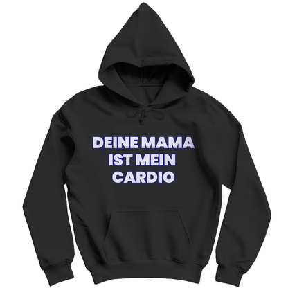 Deine Mama ist mein Cardio - Herren Hoodie Jet Black