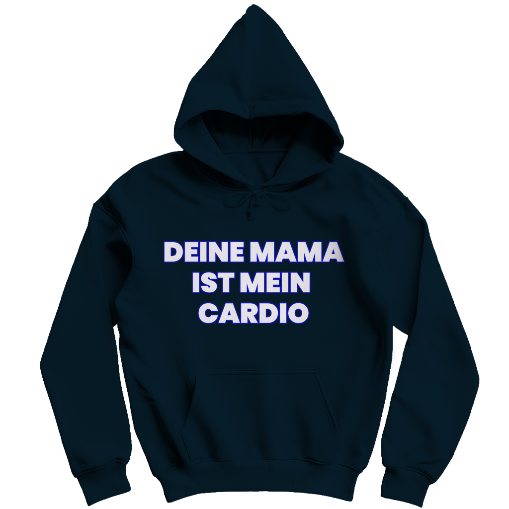 Deine Mama ist mein Cardio - Herren Hoodie New French Navy