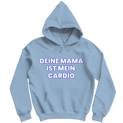 Deine Mama ist mein Cardio - Herren Hoodie Sky Blue