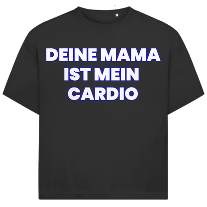 Deine Mama ist mein Cardio - Jack and Jones Oversize T-Shirt Black