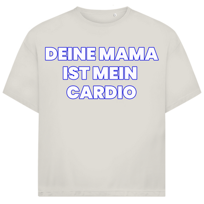 Deine Mama ist mein Cardio - Jack and Jones Oversize T-Shirt Egret