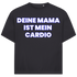 Deine Mama ist mein Cardio - Jack and Jones Oversize T-Shirt Asphalt