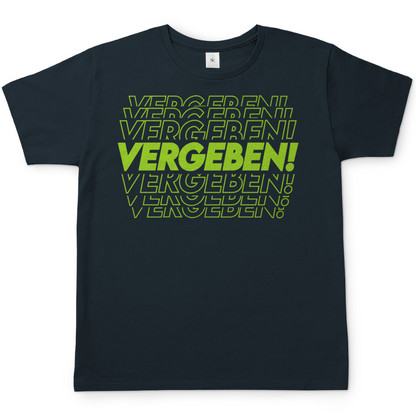VERGEBEN! - Herren T-Shirt Dark Grey Solid