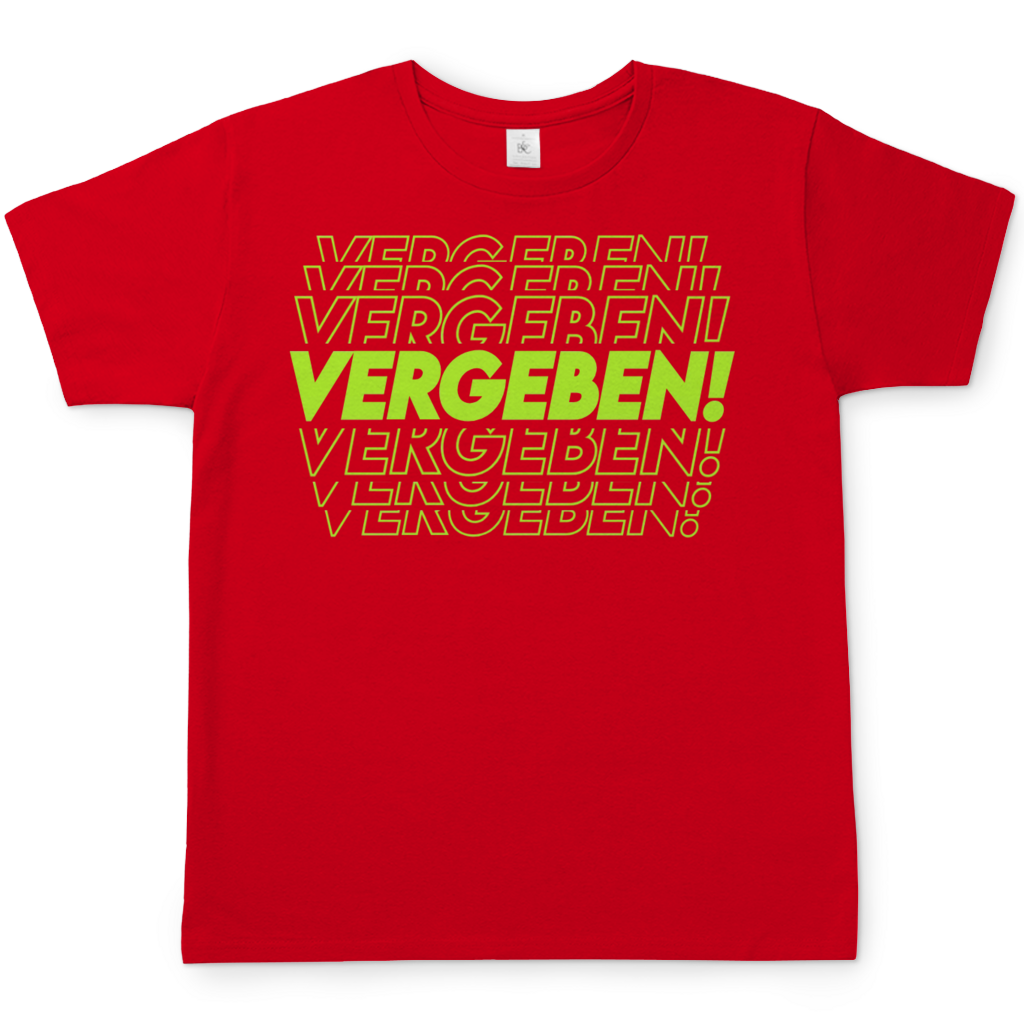VERGEBEN! - Herren T-Shirt Red